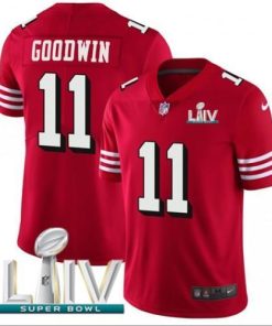 Nike San Francisco 49ers #11 Marquise Goodwin Red Super Bowl LIV 2020 Team Color Men's Stitched NFL Vapor Untouchable Limited II Jersey Men's
