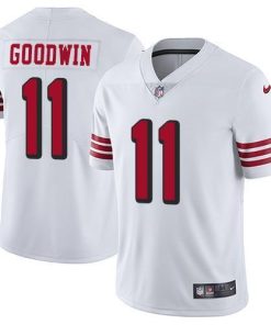 Nike San Francisco 49ers #11 Marquise Goodwin White Rush Men's Stitched NFL Vapor Untouchable Limited Jersey Men's