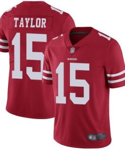 Nike San Francisco 49ers #15 Trent Taylor Red Team Color Men's Stitched NFL Vapor Untouchable Limited Jersey Men's