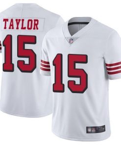 Nike San Francisco 49ers #15 Trent Taylor White Rush Men's Stitched NFL Vapor Untouchable Limited Jersey Men's