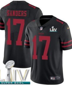Nike San Francisco 49ers #17 Emmanuel Sanders Black Super Bowl LIV 2020 Alternate Men's Stitched NFL Vapor Untouchable Limited Jersey Men's