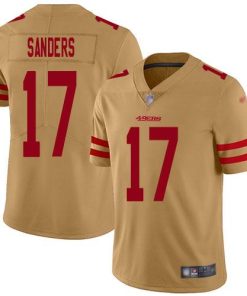 Nike San Francisco 49ers #17 Emmanuel Sanders Gold Men's Stitched NFL Limited Inverted Legend Jersey Men's