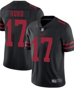 Nike San Francisco 49ers #17 Jalen Hurd Black Alternate Men's Stitched NFL Vapor Untouchable Limited Jersey Men's
