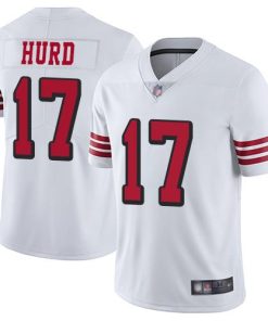 Nike San Francisco 49ers #17 Jalen Hurd White Rush Men's Stitched NFL Vapor Untouchable Limited Jersey Men's