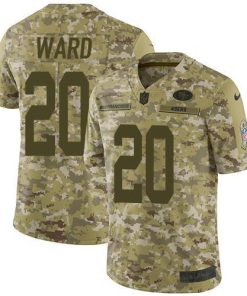 Nike San Francisco 49ers #20 Jimmie Ward Camo Men's Stitched NFL Limited 2018 Salute To Service Jersey Men's