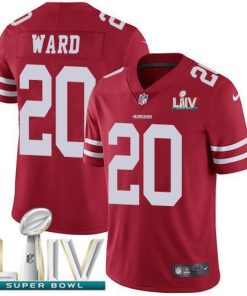 Nike San Francisco 49ers #20 Jimmie Ward Red Super Bowl LIV 2020 Team Color Men's Stitched NFL Vapor Untouchable Limited Jersey Men's