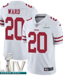 Nike San Francisco 49ers #20 Jimmie Ward White Super Bowl LIV 2020 Men's Stitched NFL Vapor Untouchable Limited Jersey Men's