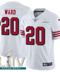 Nike San Francisco 49ers #20 Jimmie Ward White Super Bowl LIV 2020 Rush Men's Stitched NFL Vapor Untouchable Limited Jersey Men's