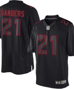 Nike San Francisco 49ers #21 Deion Sanders Black Men's Stitched NFL Impact Limited Jersey Men's