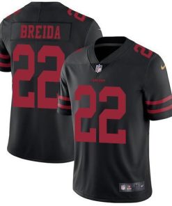 Nike San Francisco 49ers #22 Matt Breida Black Alternate Men's Stitched NFL Vapor Untouchable Limited Jersey Men's