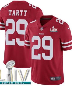 Nike San Francisco 49ers #29 Jaquiski Tartt Red Super Bowl LIV 2020 Team Color Men's Stitched NFL Vapor Untouchable Limited Jersey Men's