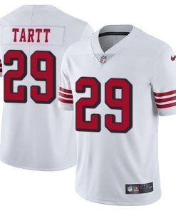 Nike San Francisco 49ers #29 Jaquiski Tartt White Rush Men's Stitched NFL Vapor Untouchable Limited Jersey Men's