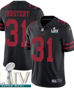 Nike San Francisco 49ers #31 Raheem Mostert Black Super Bowl LIV 2020 Alternate Men's Stitched NFL Vapor Untouchable Limited Jersey Men's