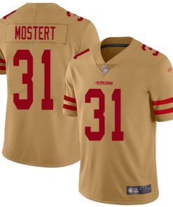 Nike San Francisco 49ers #31 Raheem Mostert Gold Men's Stitched NFL Limited Inverted Legend Jersey Men's