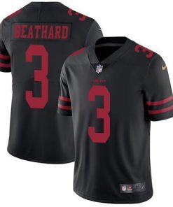 Nike San Francisco 49ers #3 C.J. Beathard Black Alternate Men's Stitched NFL Vapor Untouchable Limited Jersey Men's