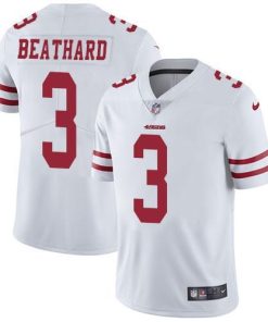 Nike San Francisco 49ers #3 C.J. Beathard White Men's Stitched NFL Vapor Untouchable Limited Jersey Men's