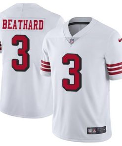 Nike San Francisco 49ers #3 C.J. Beathard White Rush Men's Stitched NFL Vapor Untouchable Limited Jersey Men's