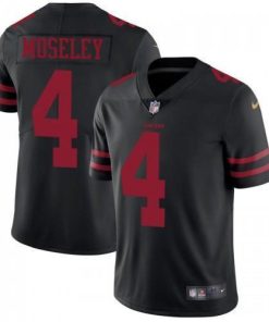 Nike San Francisco 49ers #4 Emmanuel Moseley Black Alternate Men's Stitched NFL Vapor Untouchable Limited Jersey Men's