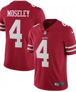 Nike San Francisco 49ers #4 Emmanuel Moseley Red Team Color Men's Stitched NFL Vapor Untouchable Limited Jersey Men's