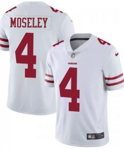 Nike San Francisco 49ers #4 Emmanuel Moseley White Men's Stitched NFL Vapor Untouchable Limited Jersey Men's