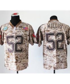 Nike San Francisco 49ers #52 Patrick Willis Camo Men's Stitched NFL New Elite USMC Jersey Men's