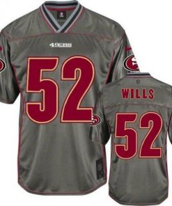 Nike San Francisco 49ers #52 Patrick Willis Grey Men's Stitched NFL Elite Vapor Jersey Men's