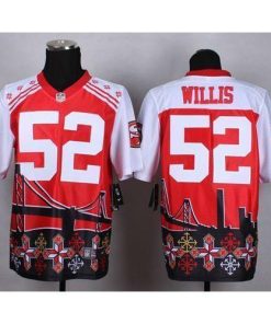 Nike San Francisco 49ers #52 Patrick Willis Red Men's Stitched NFL Elite Noble Fashion Jersey Men's