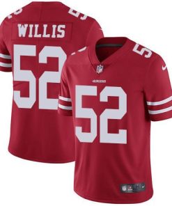 Nike San Francisco 49ers #52 Patrick Willis Red Team Color Men's Stitched NFL Vapor Untouchable Limited Jersey Men's