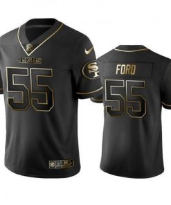 Nike San Francisco 49ers #55 Dee Ford Black Golden Limited Edition Stitched NFL Jersey Men's