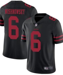 Nike San Francisco 49ers #6 Mitch Wishnowsky Black Alternate Men's Stitched NFL Vapor Untouchable Limited Jersey Men's