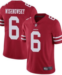 Nike San Francisco 49ers #6 Mitch Wishnowsky Red Team Color Men's Stitched NFL Vapor Untouchable Limited Jersey Men's