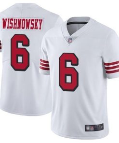 Nike San Francisco 49ers #6 Mitch Wishnowsky White Rush Men's Stitched NFL Vapor Untouchable Limited Jersey Men's