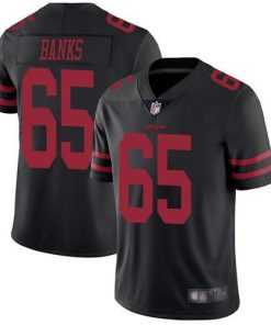 Nike San Francisco 49ers #65 Aaron Banks Black Alternate Men's Stitched NFL Vapor Untouchable Limited Jersey Men's