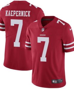 Nike San Francisco 49ers #7 Colin Kaepernick Red Team Color Men's Stitched NFL Vapor Untouchable Limited Jersey Men's