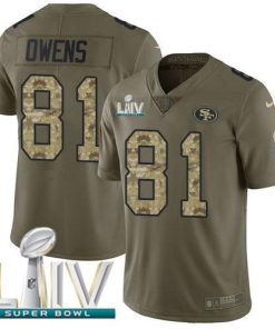 Nike San Francisco 49ers #81 Jordan Matthews Olive/Camo Super Bowl LIV 2020 Men's Stitched NFL Limited 2017 Salute To Service Jersey Men's