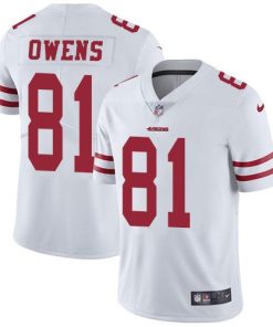 Nike San Francisco 49ers #81 Terrell Owens White Men's Stitched NFL Vapor Untouchable Limited Jersey Men's
