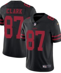 Nike San Francisco 49ers #87 Dwight Clark Black Alternate Men's Stitched NFL Vapor Untouchable Limited Jersey Men's