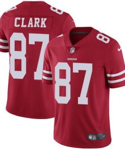 Nike San Francisco 49ers #87 Dwight Clark Red Team Color Men's Stitched NFL Vapor Untouchable Limited Jersey Men's