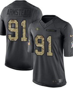 Nike San Francisco 49ers #91 Arik Armstead Black Men's Stitched NFL Limited 2016 Salute to Service Jersey Men's