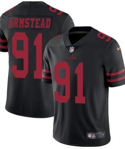 Nike San Francisco 49ers #91 Arik Armstead Black Alternate Men's Stitched NFL Vapor Untouchable Limited Jersey Men's