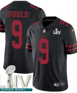 Nike San Francisco 49ers #9 Robbie Gould Black Super Bowl LIV 2020 Alternate Men's Stitched NFL Vapor Untouchable Limited Jersey Men's