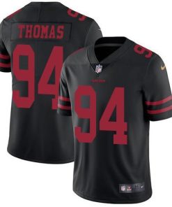 Nike San Francisco 49ers #94 Solomon Thomas Black Alternate Men's Stitched NFL Vapor Untouchable Limited Jersey Men's