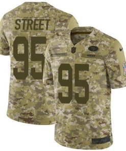 Nike San Francisco 49ers #95 Kentavius Street Camo Men's Stitched NFL Limited 2018 Salute To Service Jersey Men's