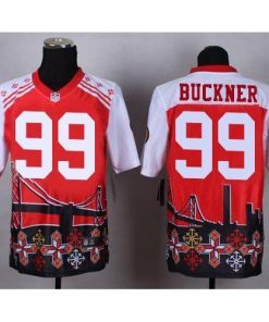 Nike San Francisco 49ers #99 DeForest Buckner Red Men's Stitched NFL Elite Noble Fashion Jersey Men's
