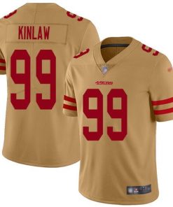 Nike San Francisco 49ers #99 Javon Kinlaw Gold Men's Stitched NFL Limited Inverted Legend Jersey Men's