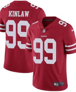 Nike San Francisco 49ers #99 Javon Kinlaw Red Team Color Men's Stitched NFL Vapor Untouchable Limited Jersey Men's