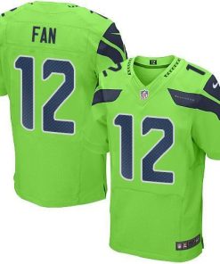 Nike Seahawks #12 Fan Green Men's Stitched NFL Elite Rush Jersey