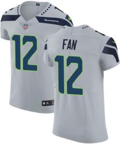 Nike Seahawks #12 Fan Grey Alternate Men's Stitched NFL Vapor Untouchable Elite Jersey