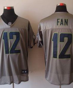 Nike Seahawks #12 Fan Grey Shadow Men's Stitched NFL Elite Jersey