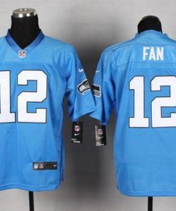 Nike Seahawks #12 Fan Light Blue Men's Stitched NFL Elite Jersey
